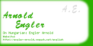 arnold engler business card